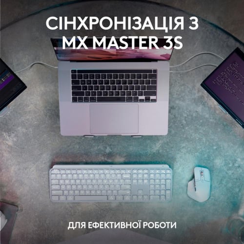 Клавиатура Logitech MX Keys S Wireless UA Graphite (920-011593)