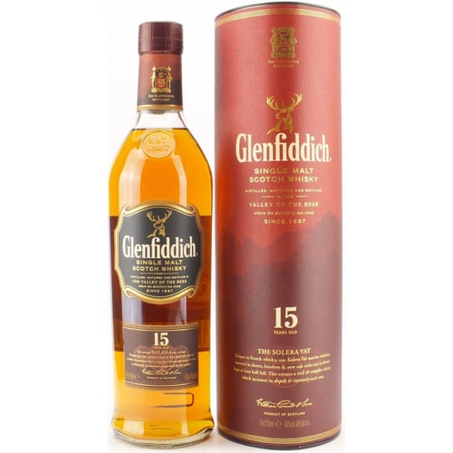 Віскі Glenfiddich 15 Years Old 0.7л в металевому тубусі (DDSAT4P083)