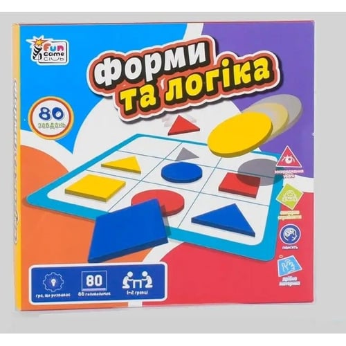 Розвиваюча гра 4FUN Game Club Форми та логіка (UKB-B 0034)