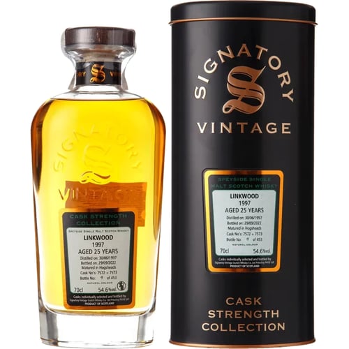 Віскі Signatory Linkwood Cask Strength 25yo 1997 0.7 л (BWW7185)