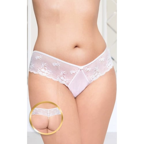 Женские стринги SoftLine - G-string 2420, Plus Size, XXL (white)