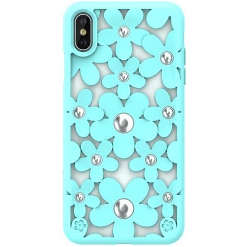 Чохол для iPhone SwitchEasy Fleur Mint (GS-103-46-146-57) for iPhone Xs Max