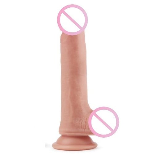 Фалоімітатор LoveToy Dual-Layered Silicone Cock 8" Flesh