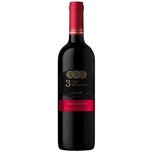 Вино Santa Rita Tres Medallas Cabernet Sauvignon красное, сухое 13% (0.75 л) (MAR7804330006717)