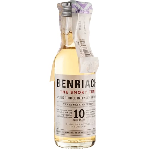 Віскі BenRiach The Smoky 10yo 0.05 л (BWQ0334)