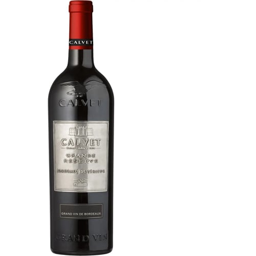 Вино Calvet Grande Reserve Metal Bordeaux Superieur AOC 2020 червоне сухе 1.5 л (3500610089008)