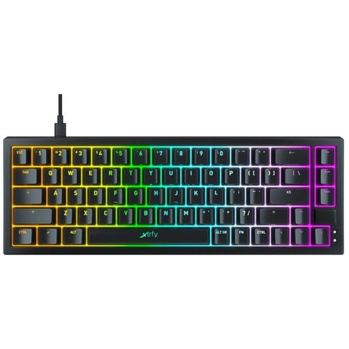 Клавиатура Xtrfy K5 68 keys Kailh Red Hot-swap RGB UA Black (K5-RGB-CPT-BLACK-R-UKR)