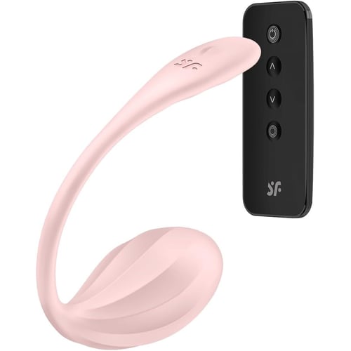 Виброяйцо Satisfyer Ribbed Petal Connect App Rose