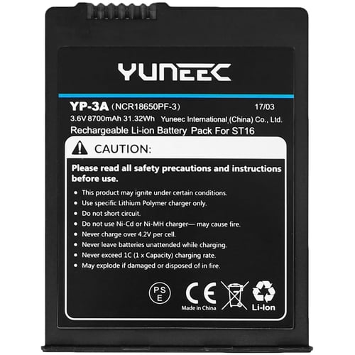 Аккумулятор for Yuneec ST16S 8700mAh, 3.6V, 1S