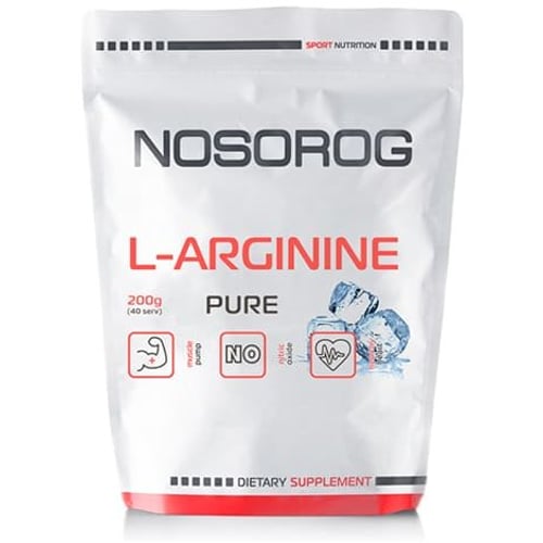 Амінокислота для спорту Nosorog Nutrition L-Arginine 200 g /40 servings/ Pure