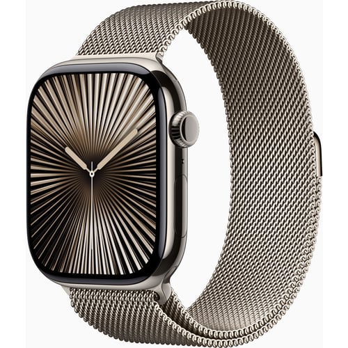 Apple Watch Series 10 46mm GPS+LTE Natural Titanium Case with Natural Milanese Loop