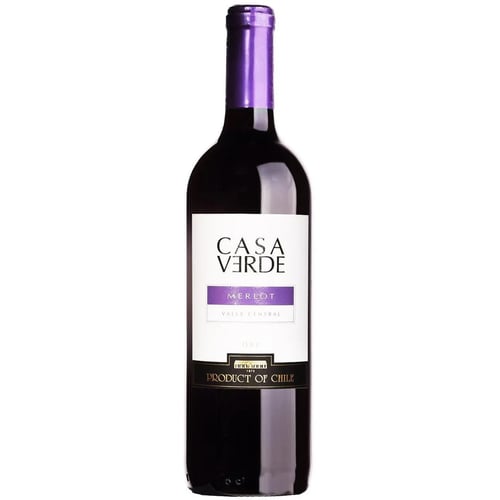 Вино Casa Verde Merlot, красное сухое, 0.75л 13% (DIS7808765712502)