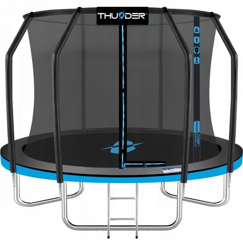 Батут THUNDER Inside Elite 8FT 255 см Black/Blue с внутренней сеткой (INSIDE-ELITE-8FT-BLUE)