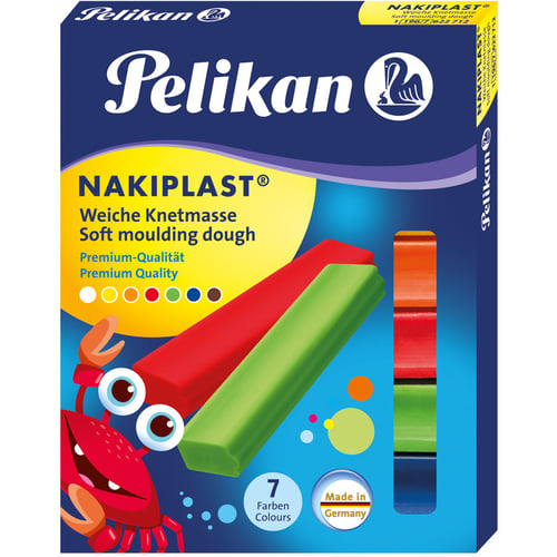 Пластилин Pelikan Nakiplast 125г 7 цветов