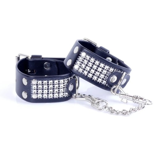 Наручники із кристалами Fetish Boss Series - Handcuffs with cristals Silver (BS3300094)