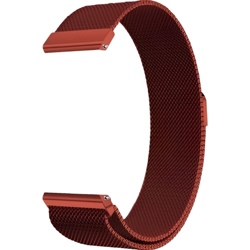 BeCover Milanese Style 20mm Red Wine for Garmin Vivoactive 3 /3 Music/Vivomove HR/Vivomove (707717)