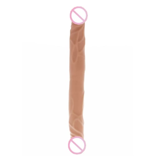 Реалистичный двойной фаллоимитатор Toy Joy Double Dong 14 inch, 35.5х3.5 см, (телесный)