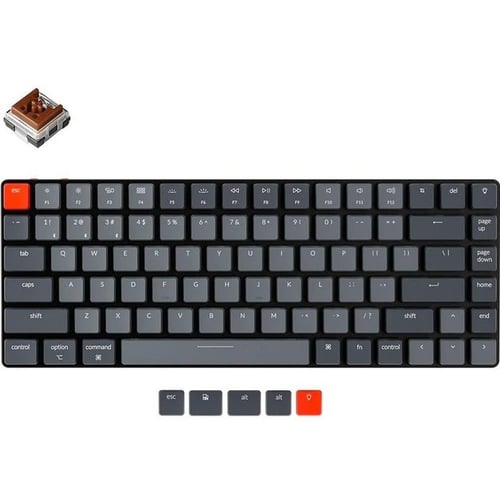 Клавіатура Keychron K3 84 keys, Low Profile Hot-Swap Optical White LED, Brown (K3D3_KEYCHRON)