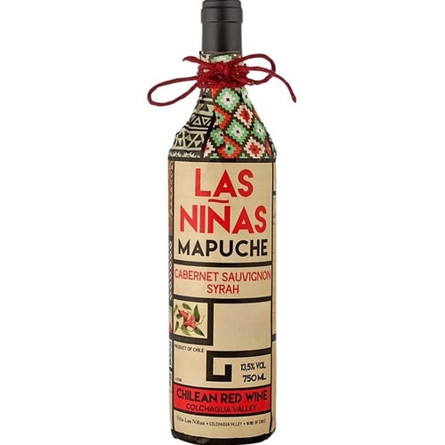 Вино Las Ninas Mapuche Cabernet Sauvignon-Syrah красное сухое 0.75л (WHS7804661041418)