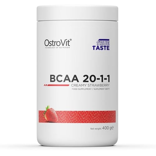 Амінокислота для спорту OstroVit BCAA 20-1-1 400 g /38 servings/ Strawberry Cream