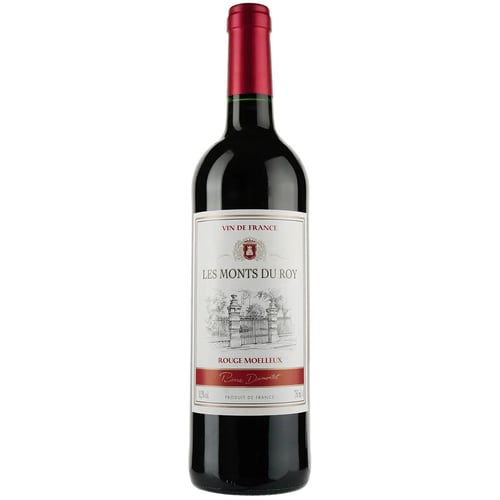 Вино Les Monts du Roy Piere Dumonte Rouge красное полусладкое 0.75 л (3176481022927 3176481011938)