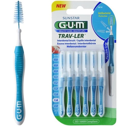 GUM TravLer Зубна щітка для міжзубних проміжків 1.6 mm 6 шт