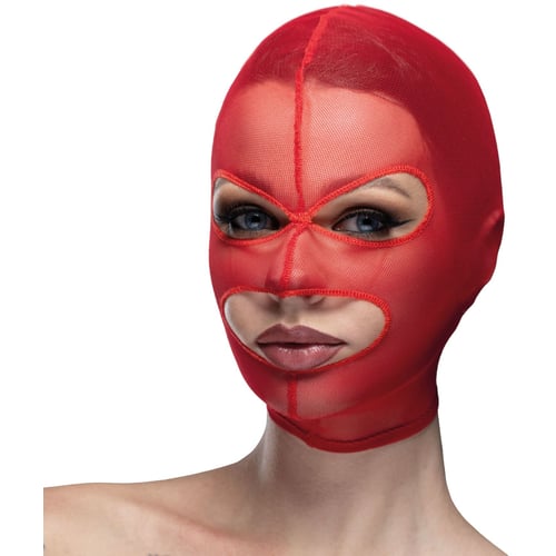 Маска сітка з відкритим ротом та очима Feral Feelings - Mask Red