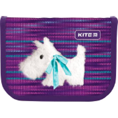 Пенал Kite 1 від., 2 відп., Без наповнення 622 Cute puppy K20-622-11