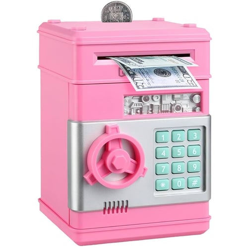 Игрушечный сейф-копилка UFT Cashbox Pink музыкальный с электронным купюроприемником (UFTCashboxPink)