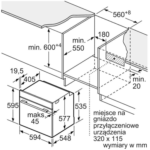 Духова шафа електрична Bosch HSG7584B1