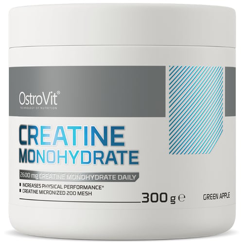 Креатин OstroVit Creatine Monohydrate 300 g / 100 servings / Green Apple