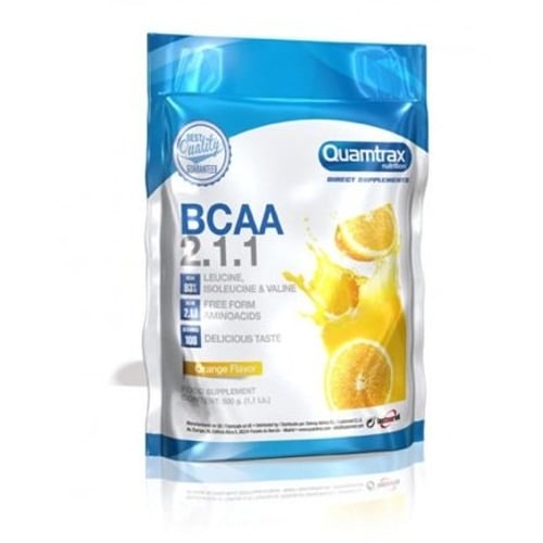 Аминокислота для спорта Quamtrax BCAA 2.1.1 Powder 500 g /100 servings/ Orange