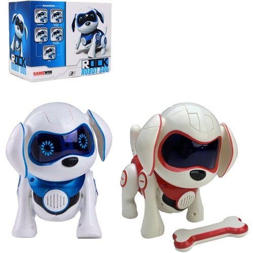 Робот-собака Rock Robot Dog на батарейках зі світловими та звуковими ефектами (961)