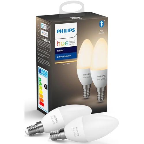 Розумна лампа Philips Hue E14, White 2шт (929002039904)