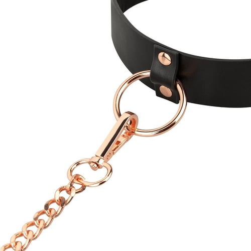 Ошейник с поводком Rosy Gold Collar with Leash Black: Для кого Унисекс