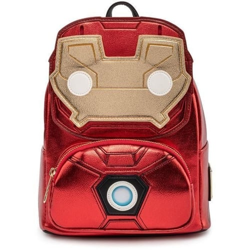 Рюкзак з підсвічуванням Loungefly POP! Marvel - Iron Man Light-Up Mini Backpack (MVBK0161)