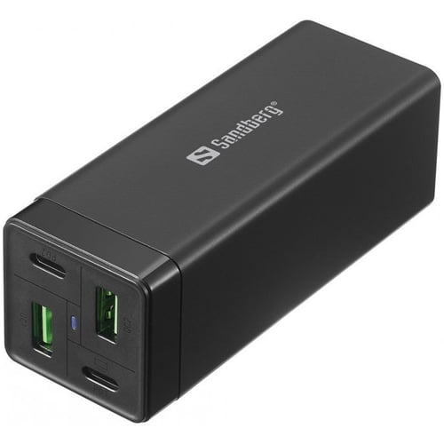 Зарядное устройство Sandberg Wall Charger 2хUSB-C+2XUSB 65W GaN Black (441-45)