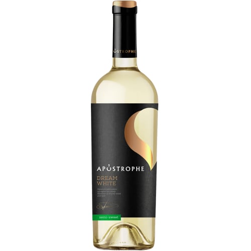 Вино Apostrophe Dream White напівсолодке біле 0.75 (VTS6321222)