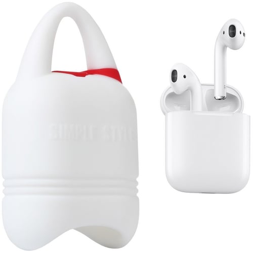 Чохол для навушників Becover Case Kindon i-Smile with Belt White IPH1430 (702345) for Apple AirPods