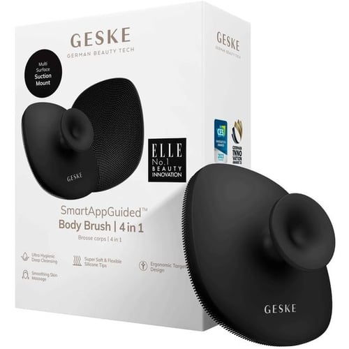 Электрощетка для тела GESKE Body Brush 4 в 1 Gray (GK000704GY01)