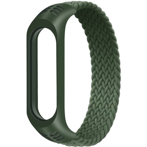 Ремінець Fashion Braided Solo Loop (M) Green for Xiaomi Mi Smart Band 3/4/5/6