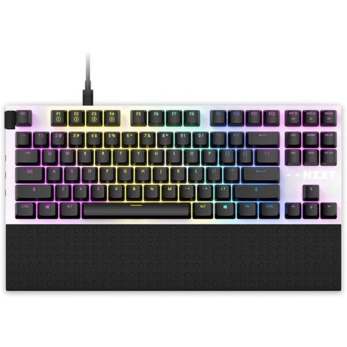 Клавіатура NZXT TKL Gateron Red Switches UK EN Layout White (KB-1TKUS-WR)