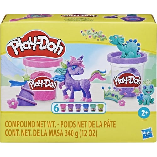 Набор пластилина Play-Doh Hasbro 6 баночек Блестящая коллекция (F9932)