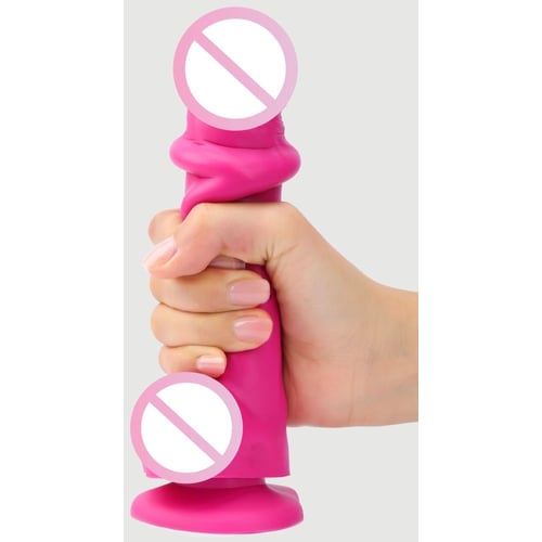 Реалістичний фалоімітатор Strap-On-Me Sliding Skin Realistic Dildo Fuchsia - L