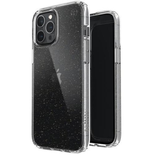 Чохол для iPhone Speck Presidio Perfect-Clear with Glitter Case Clear / Gold (138501-5636) for iPhone 12 Pro Max