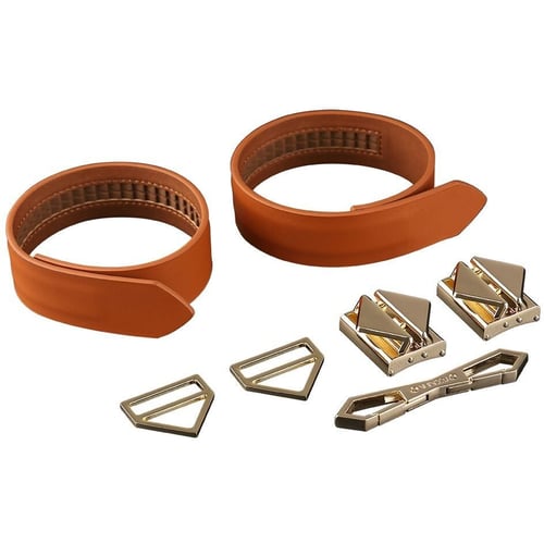 Наручники LOCKINK Wristcuffs/Anklecuffs Brown Set: Цвет коричневый