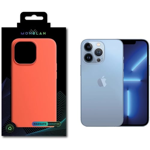 Чохол для iPhone Monblan Silicone Case з Animation & MagSafe Nectarine для iPhone 13 Pro