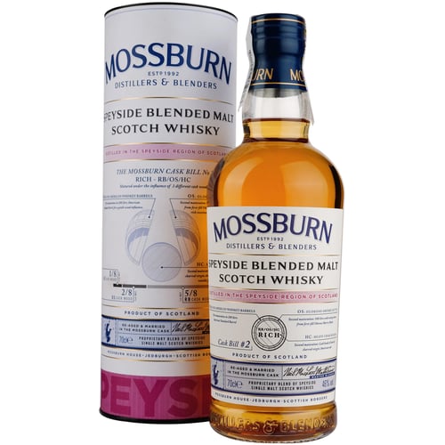 Віскі Mossburn Speyside Blended Malt Scotch Whisky, 46% 0.7л (MAR5060033847107)