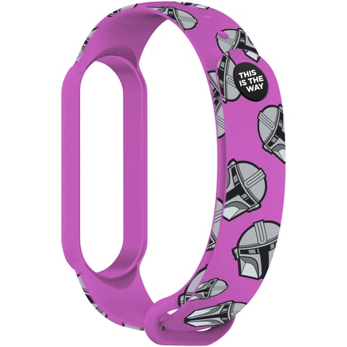 Ремінець ArmorStandart This-is-the-Way Dark Lord helmet Purple (ARM59259) for Xiaomi Mi Smart Band 5/6/7