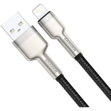 Baseus USB Cable to Lightning Cafule Metal 2.4A 25cm Black